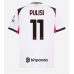 Maillot de foot AC Milan Christian Pulisic #11 Extérieur vêtements 2025-26 Manches Courtes